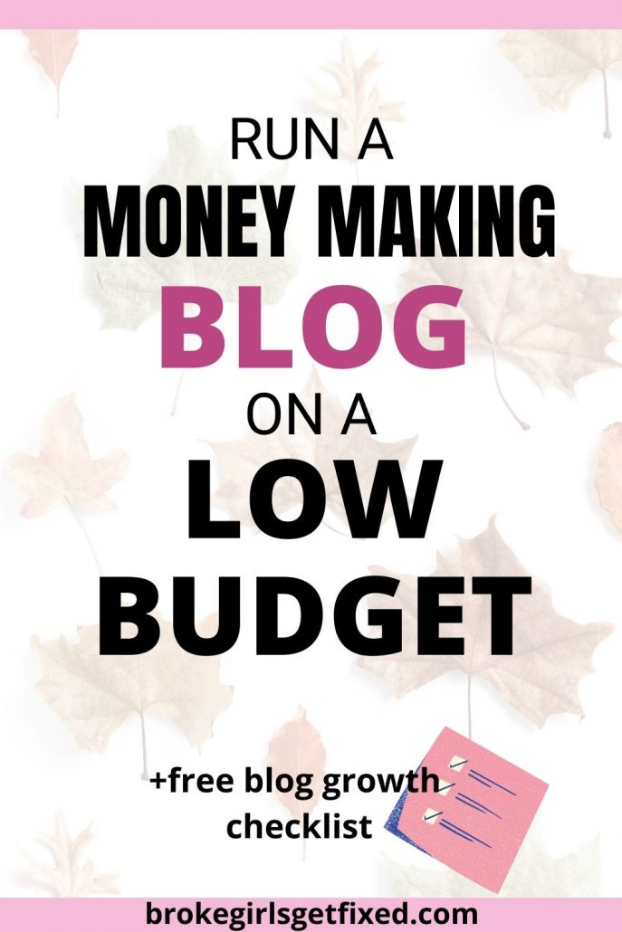 cheap ways to run a blog on a low budget