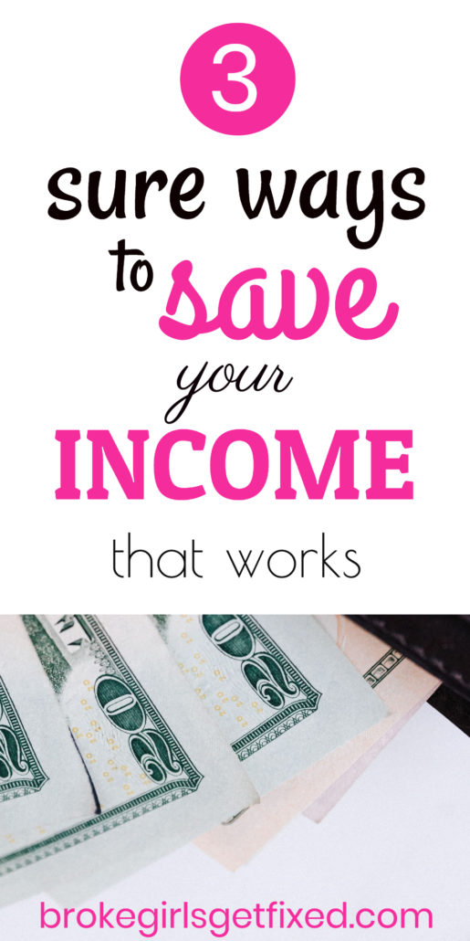 ways to save your income