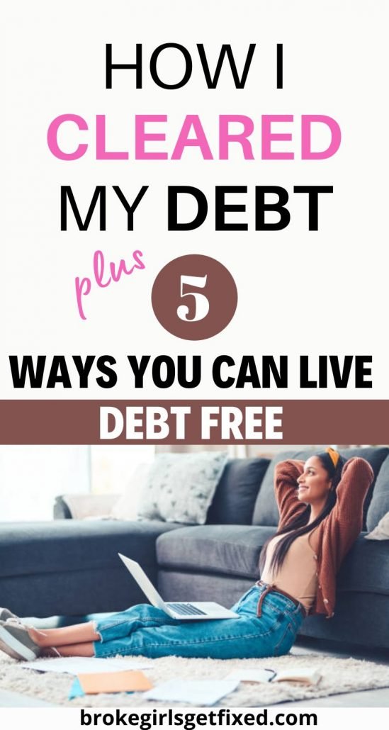 debt-free living and paying off debt