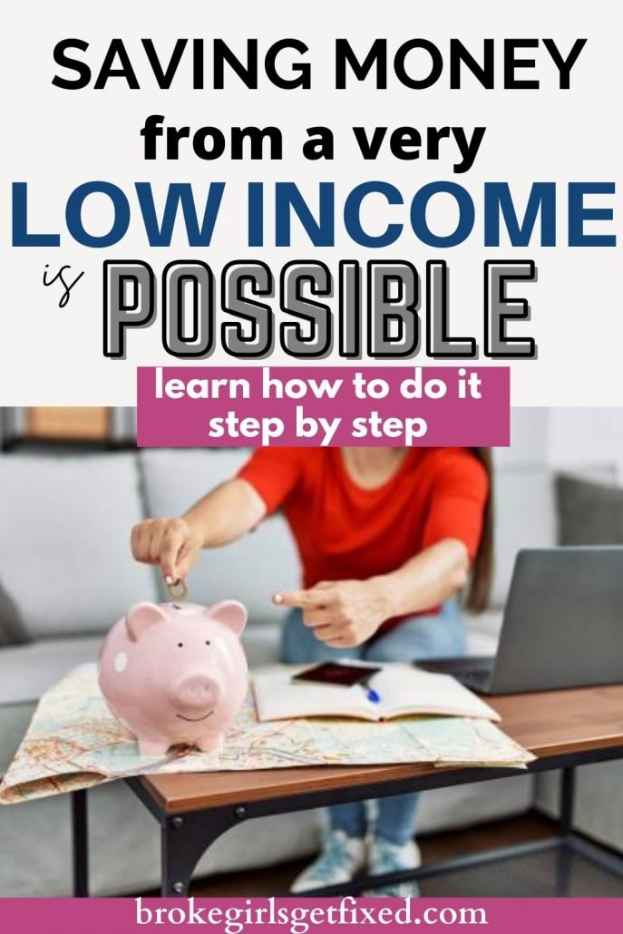 how to save money from a low income 