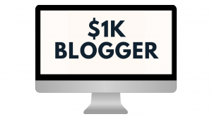 learn how to make your first $1000 as a side blogger with just $27