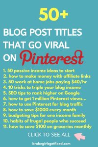 blog post title that go viral on Pinterest