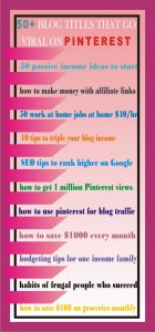 blog post topics that go viral on Pinterest