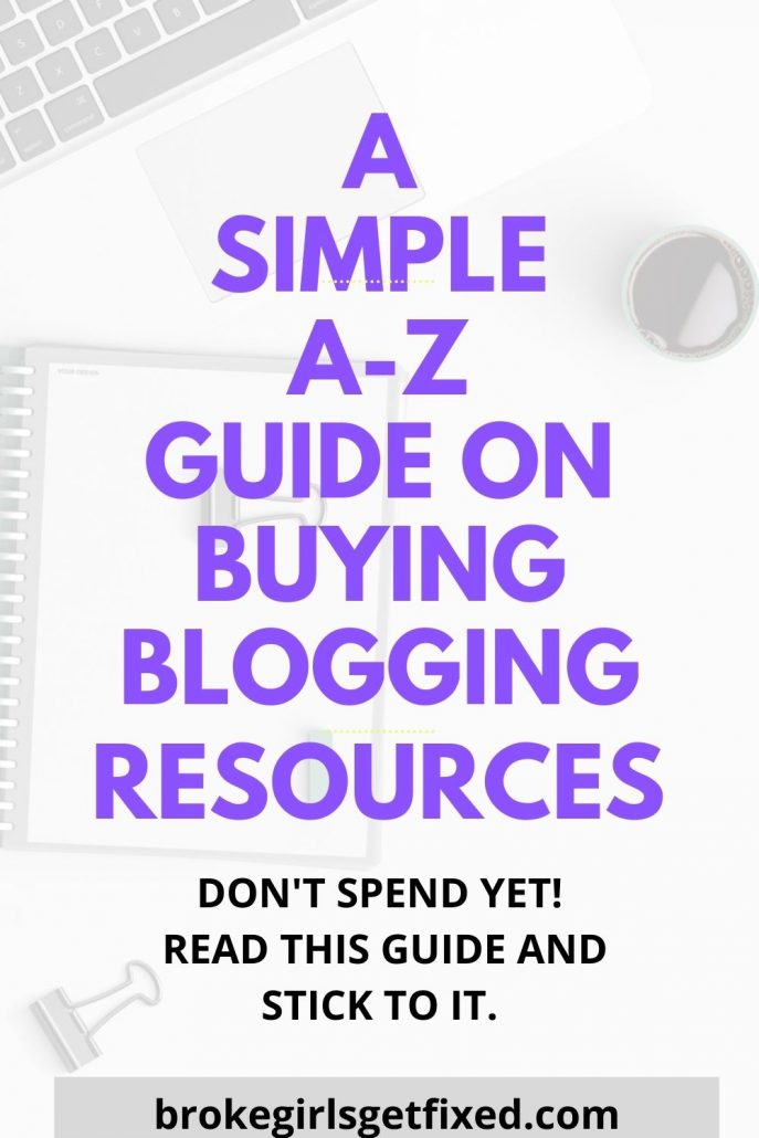 a simple a-z guide on buying blogging resources