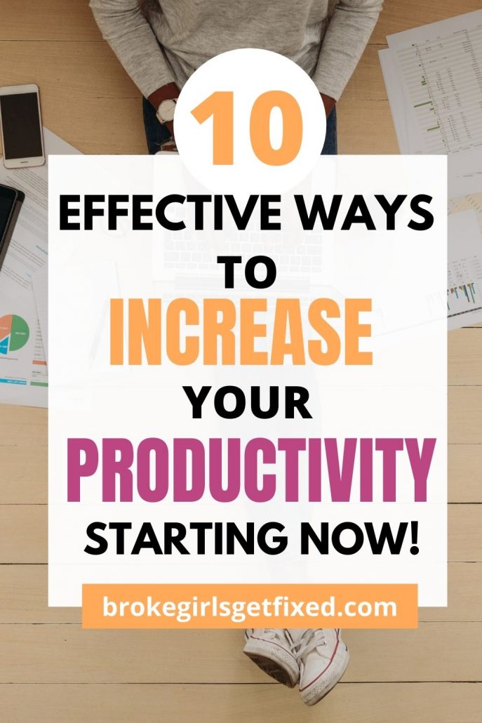 ways to increase your productivity