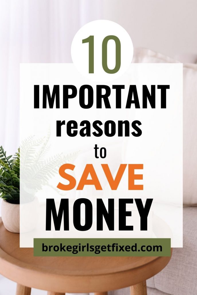 important reasons to save money