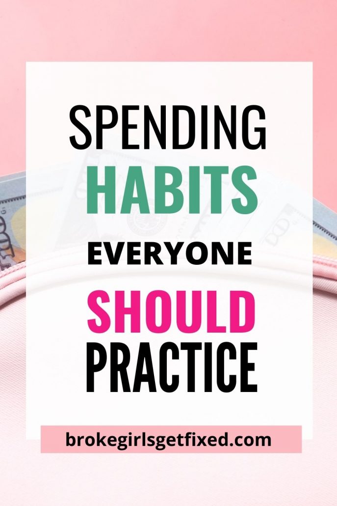 good spending habits to start now