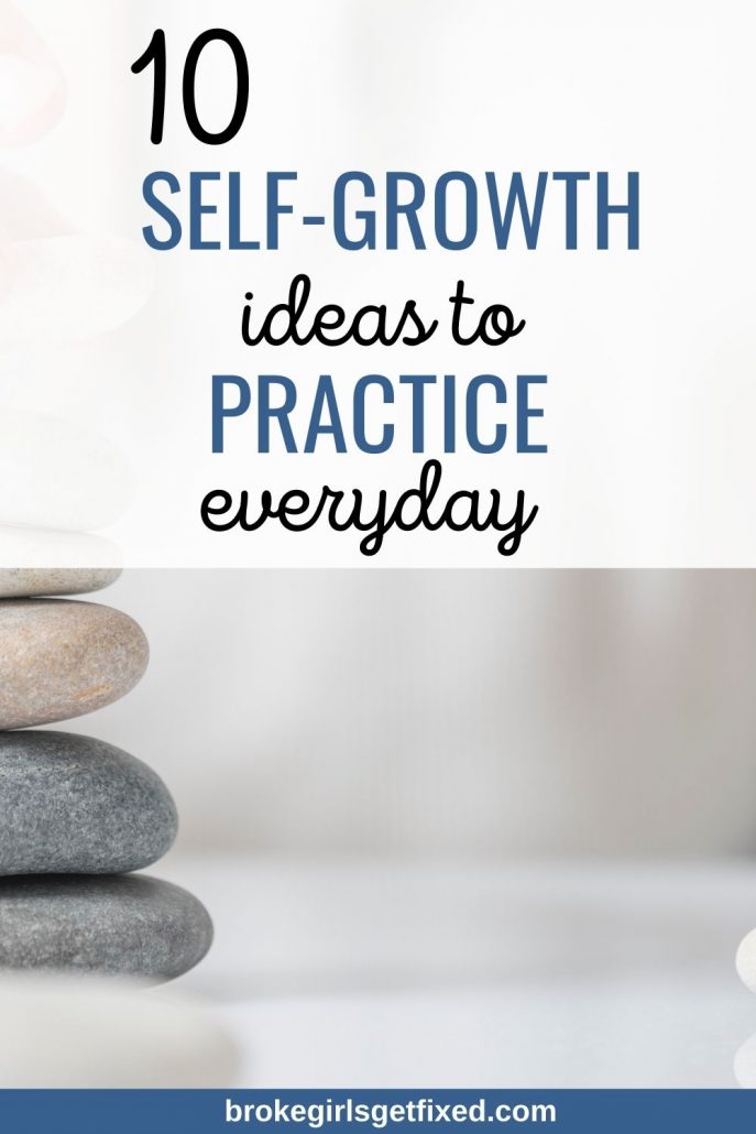 personal development ideas to improve on yourself every day