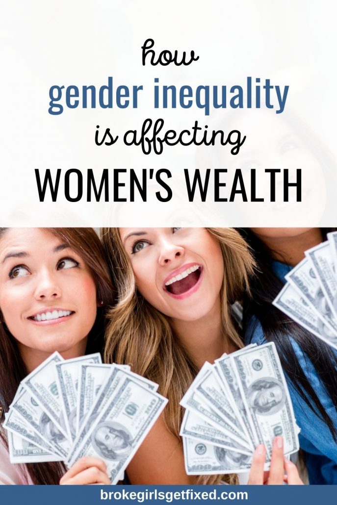 how gender inequality is affecting women's  wealth