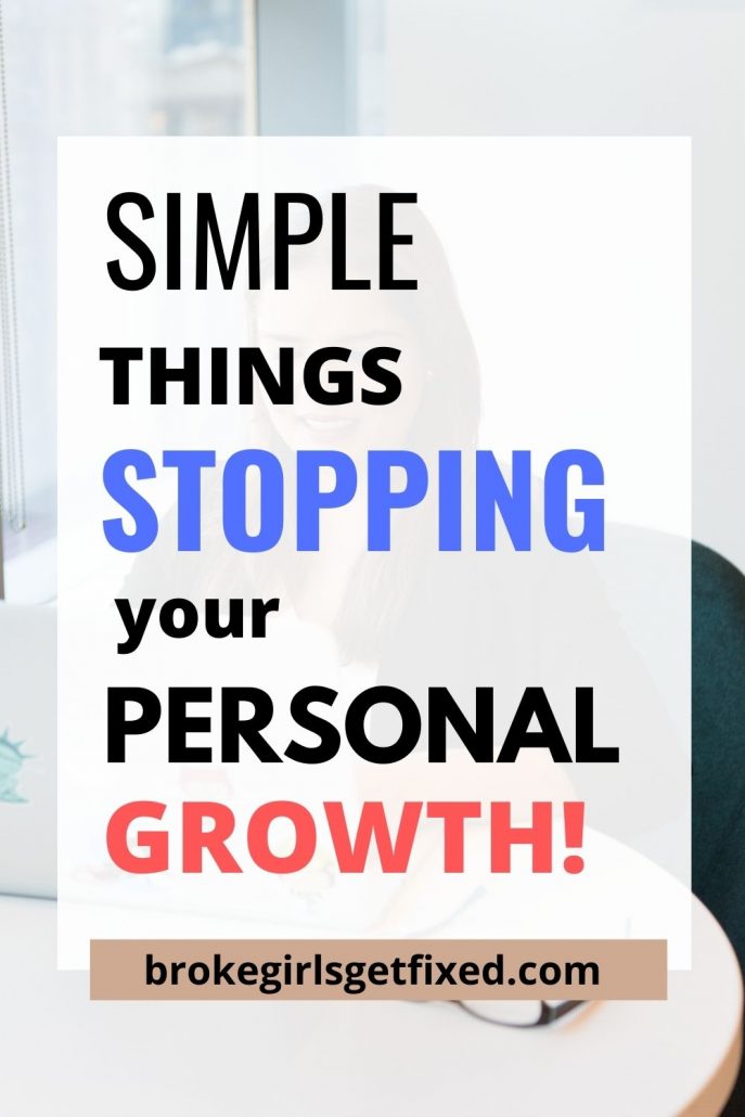 things stopping you from achieving personal development  