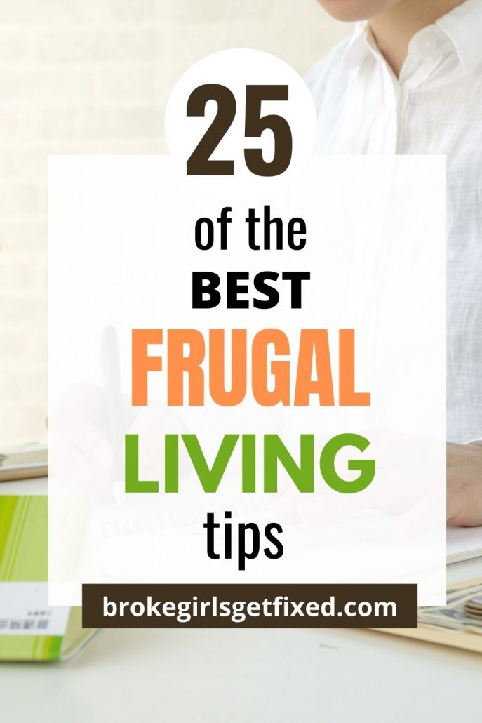 Pinterest pins on frugal living tips 