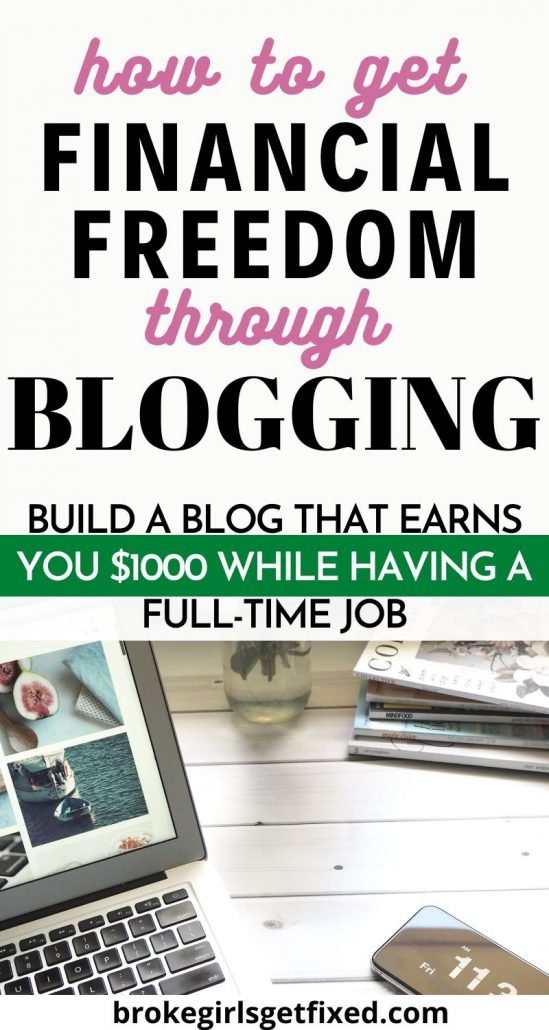financial freedom through blogging