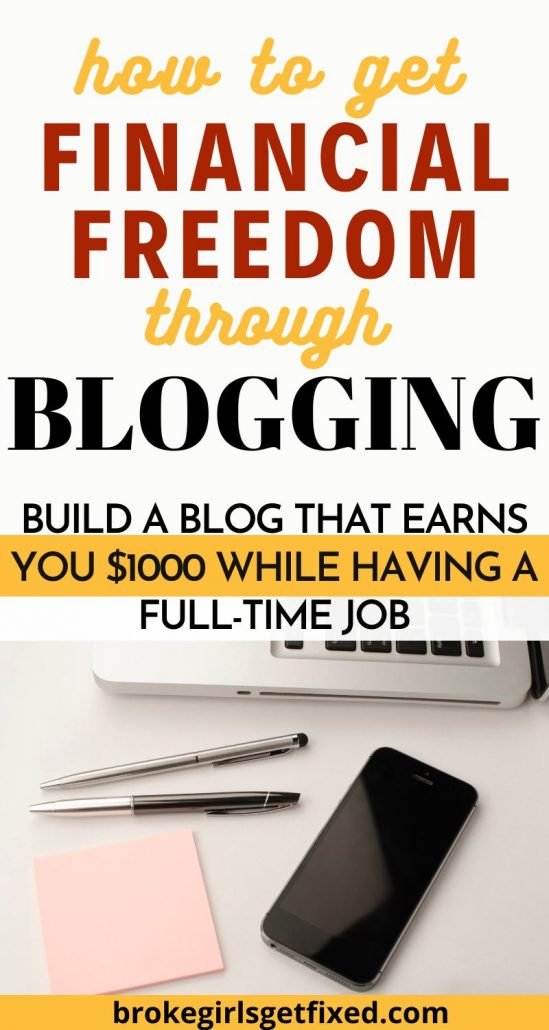 how to get financial freedom through blogging 