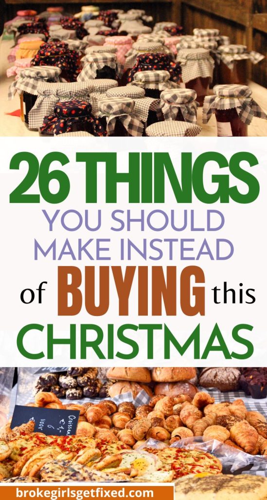 things to make instead of buying this christmas Pinterest Pin