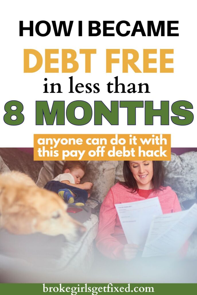 how I became debt free in eight months 