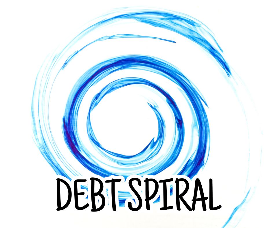 debt payoff strategy - debt spiral 